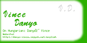 vince danyo business card